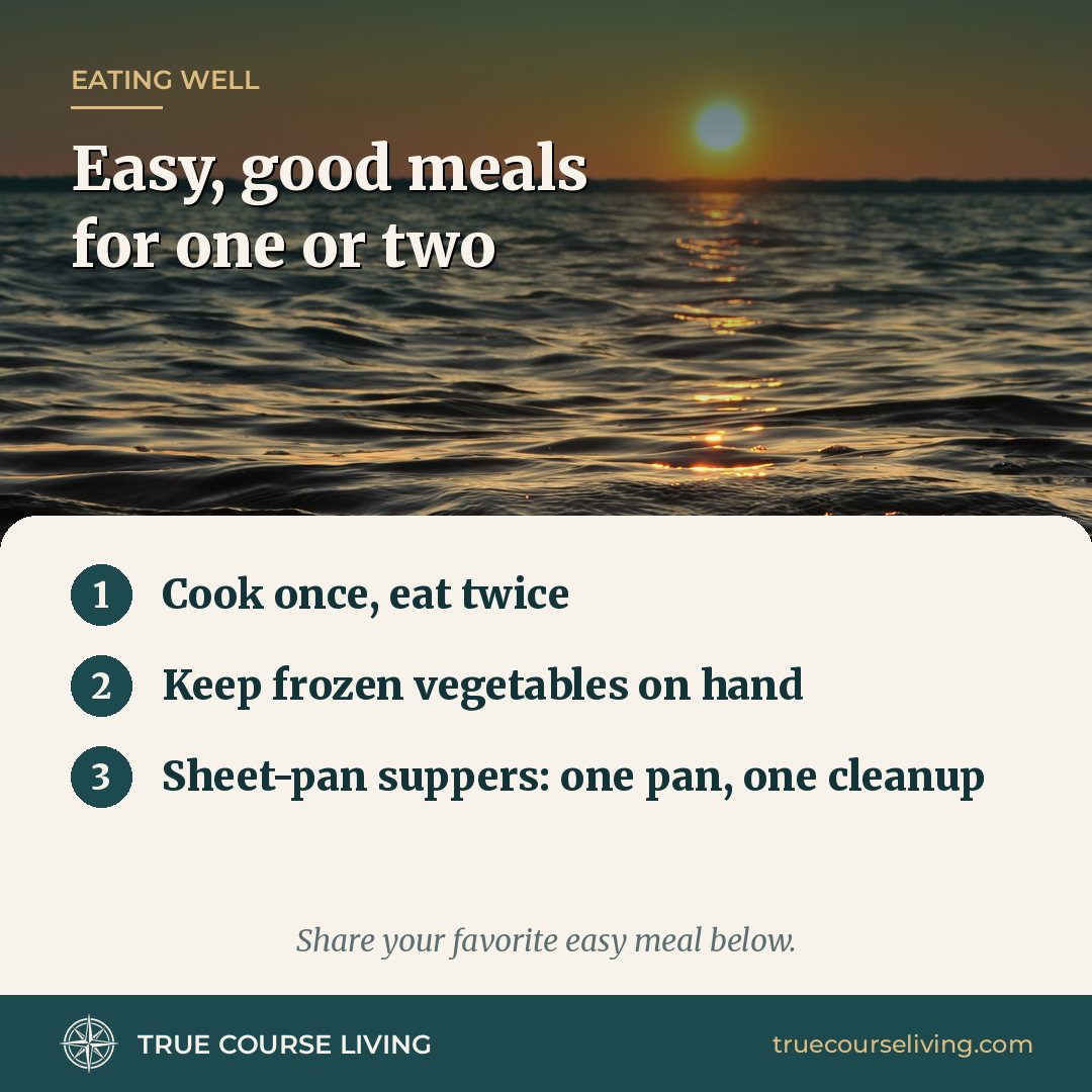 Tip card: Easy, Good Meals for One or Two
