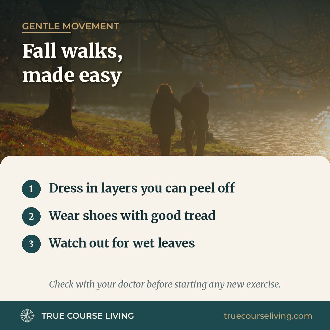 Tip card: Fall Walks, Made Easy