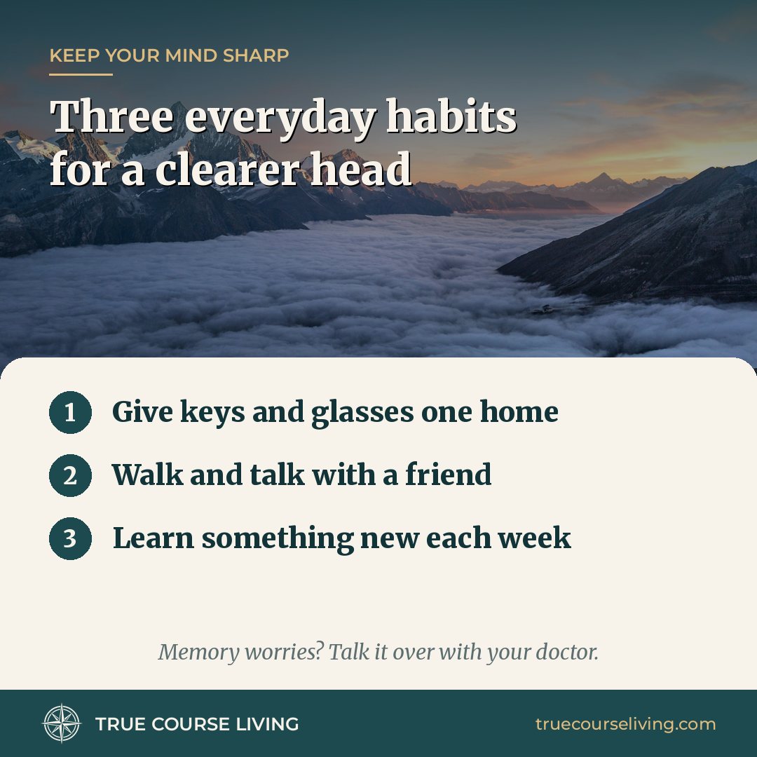Tip card: Three Everyday Habits for a Clearer Head