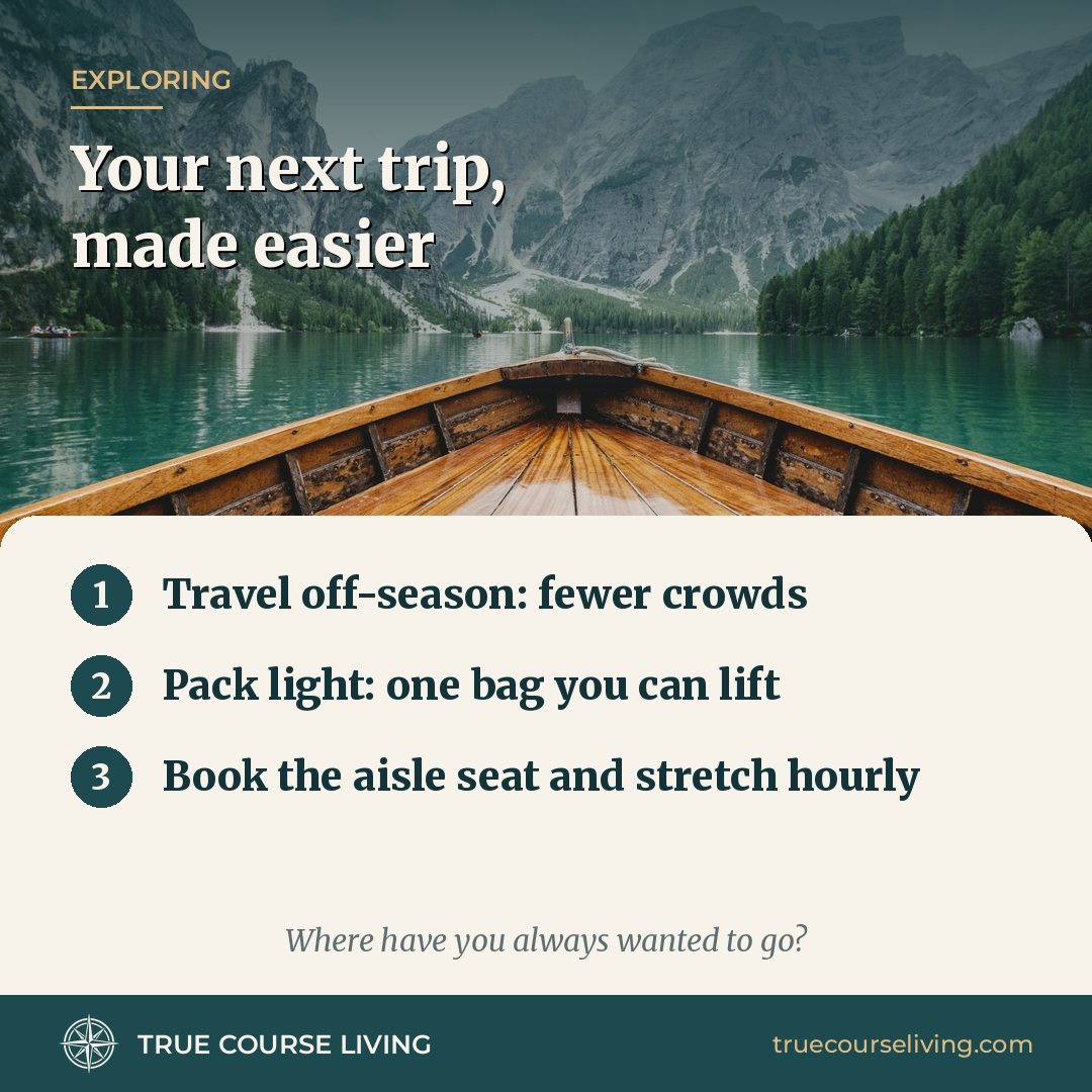 Tip card: Your Next Trip, Made Easier